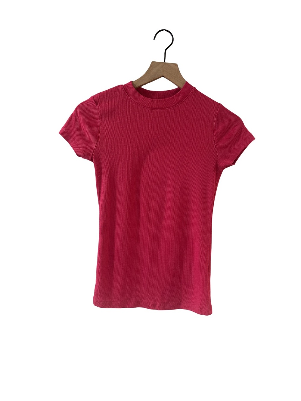 A New Day Ribbed Crewneck Tee Bundle Set - Hot Pink, Orange, Baby Pink, Lime - Picture 2 of 5